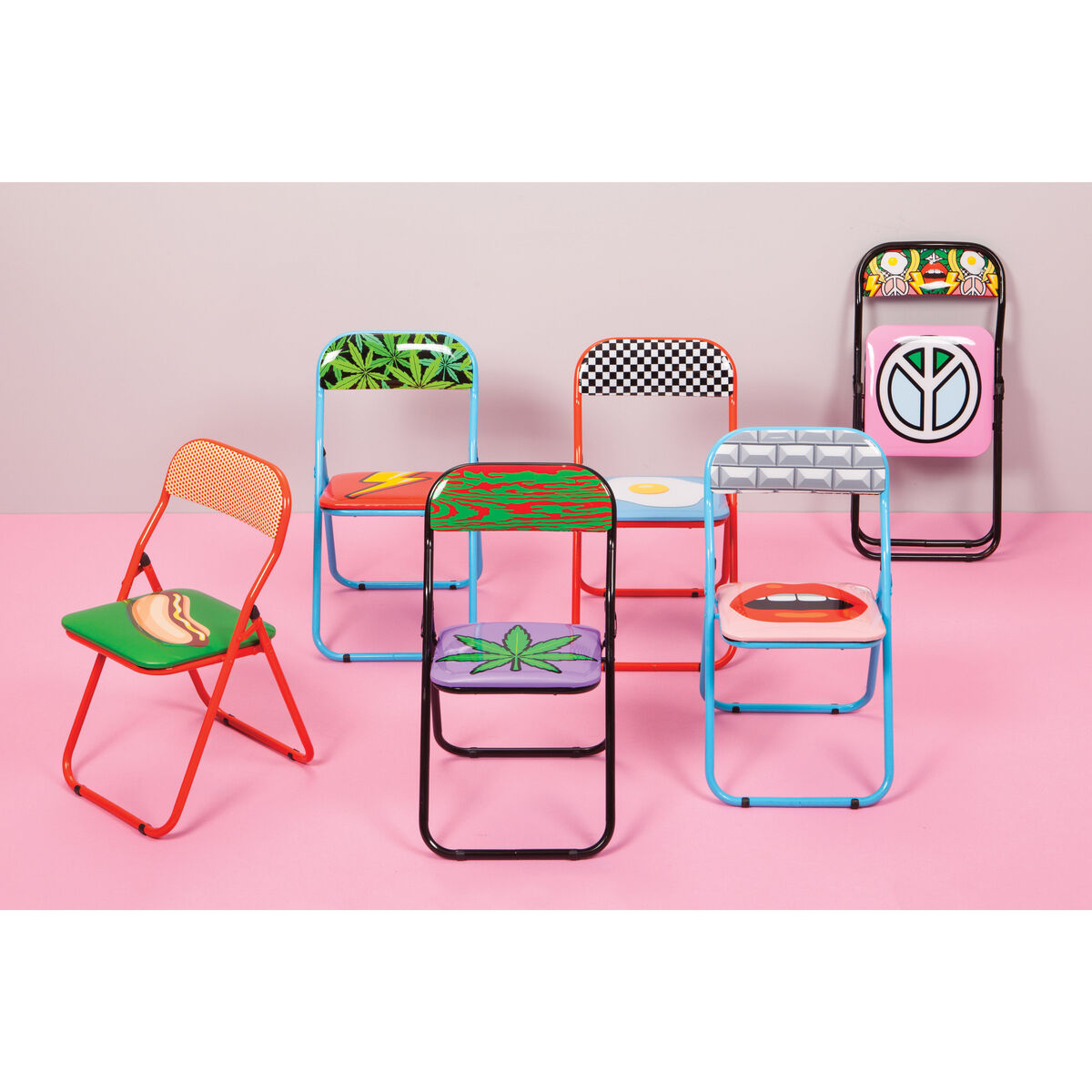 Eclair Folding chair - / padded by Seletti Multicoloured – image 3