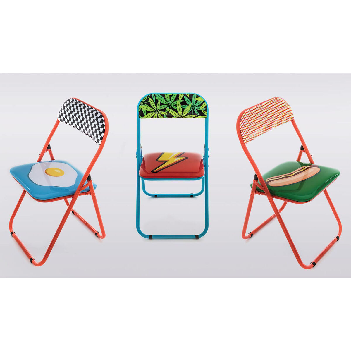 Eclair Folding chair - / padded by Seletti Multicoloured – image 4