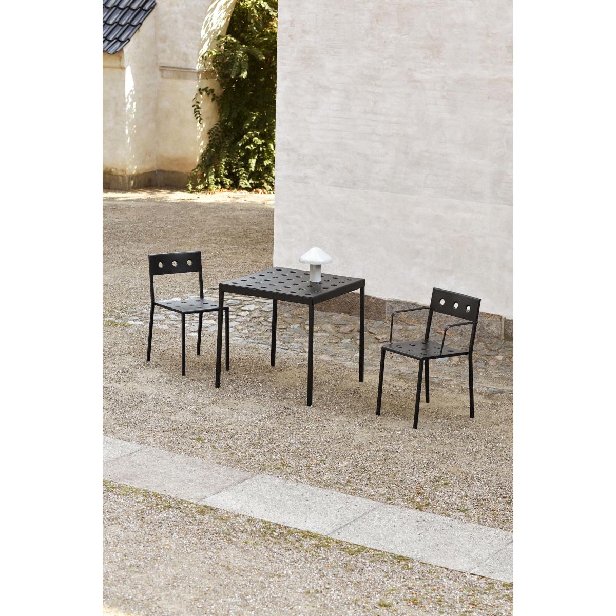 Balcony Stacking chair - / Steel by Hay Black – image 2