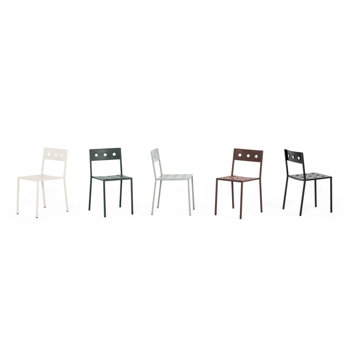 Balcony Stacking chair - / Steel by Hay Black – image 5