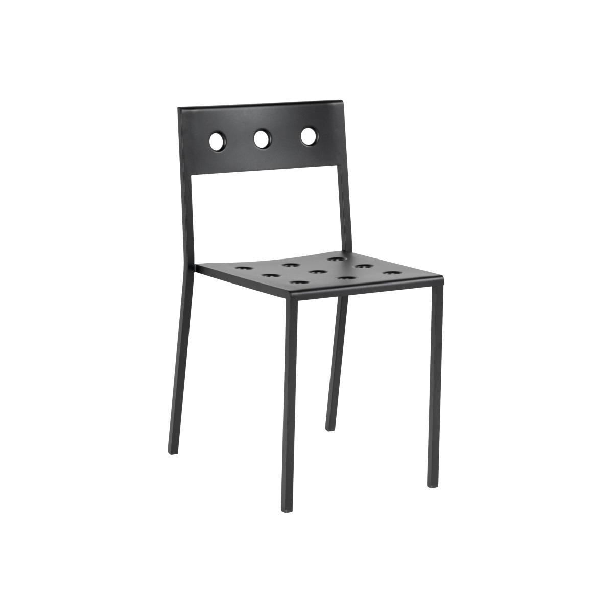 Balcony Stacking chair - / Steel by Hay Black – image 1