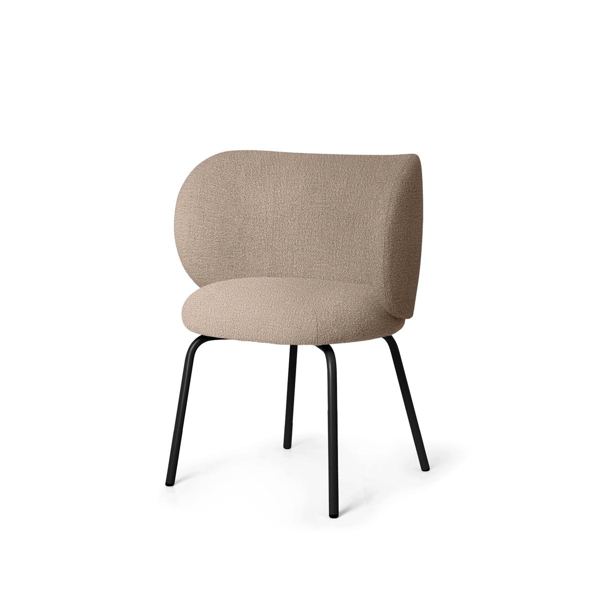ferm LIVING Rico dining chair - bouclé Sand-black – image 2