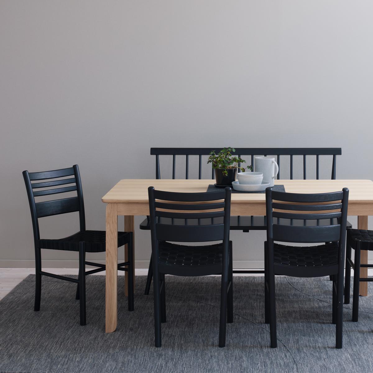 Lillö chair - platted seat Black – image 3