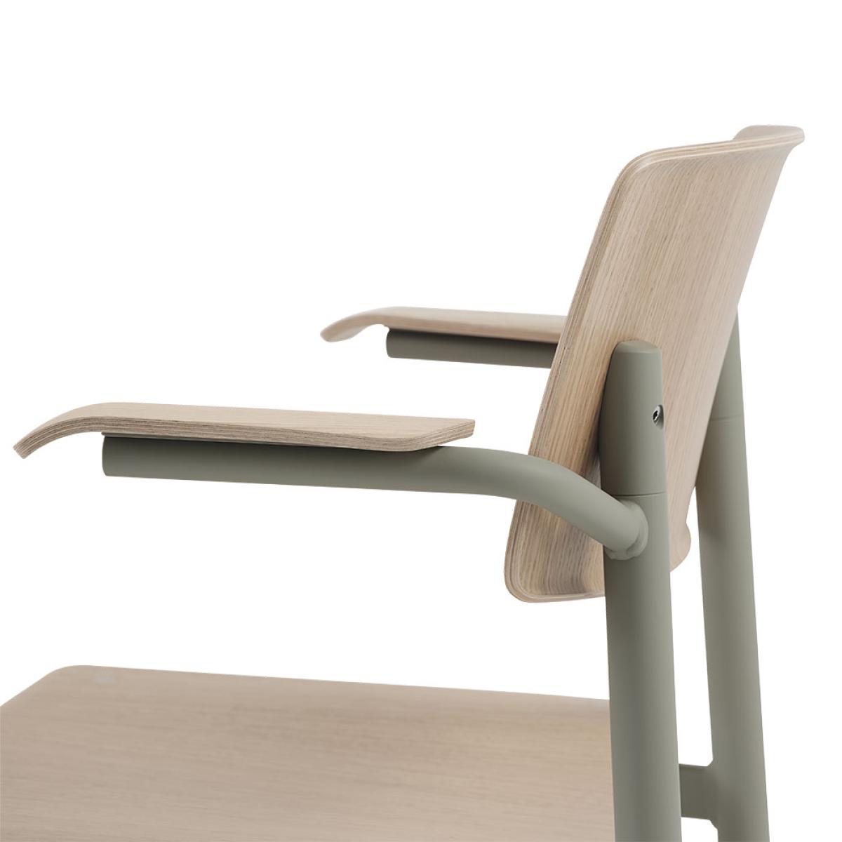 Muuto Loft armchair with arm rest Oak-black – image 3