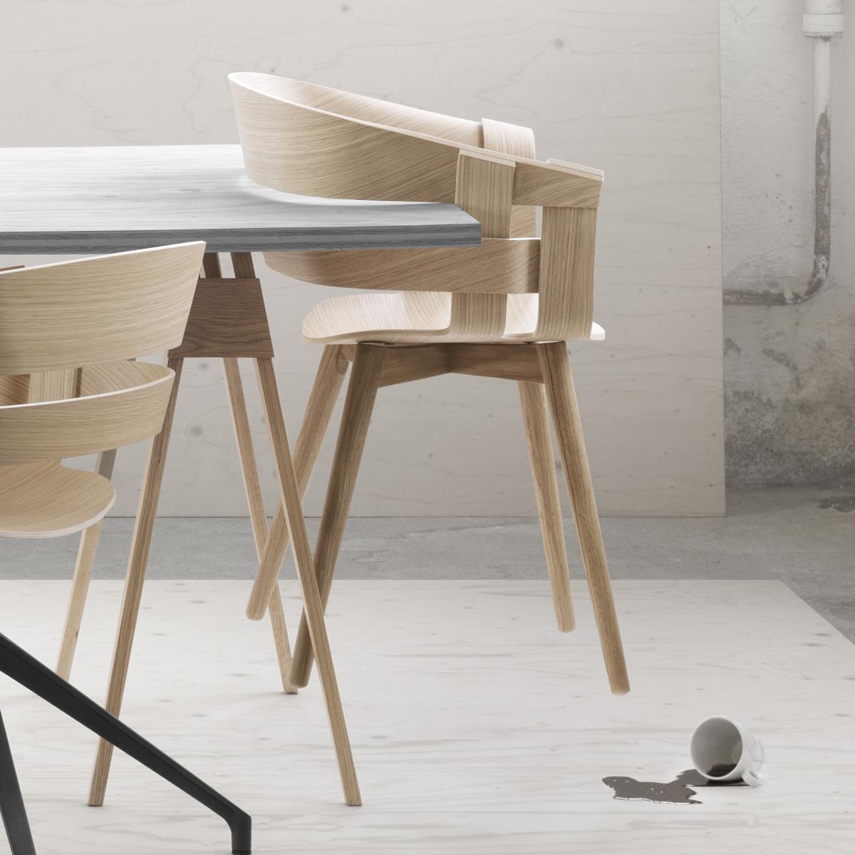 Design House Stockholm Wick Chair chair Oak-oak legs – image 3