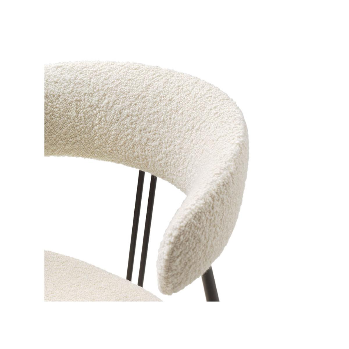 Gubi Violin dining chair Karakorum 001 white-covered – image 3