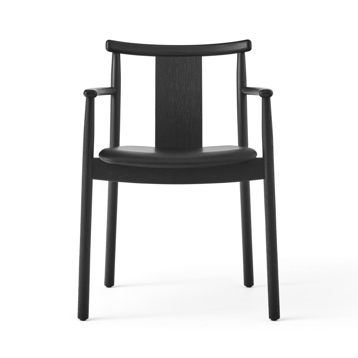 Audo Copenhagen Merkur arm chair with cushion Black-Dakar 0842 black – image 2