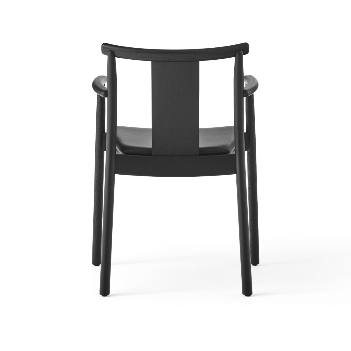 Audo Copenhagen Merkur arm chair with cushion Black-Dakar 0842 black – image 3