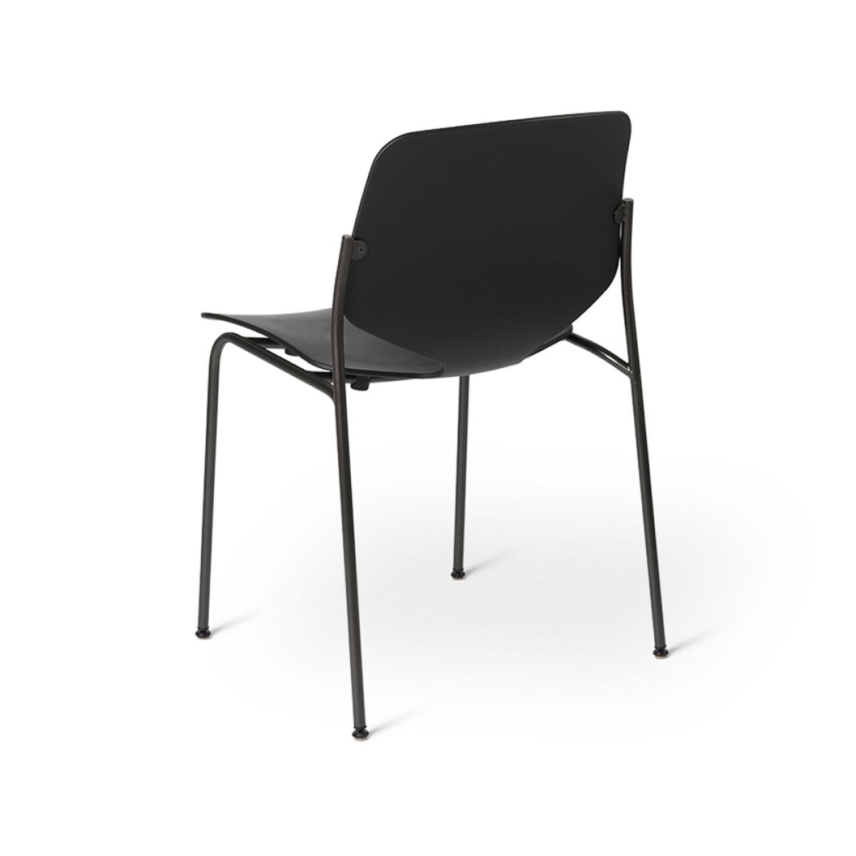 Mater Nova Sea chair Black. black steel stand – image 3
