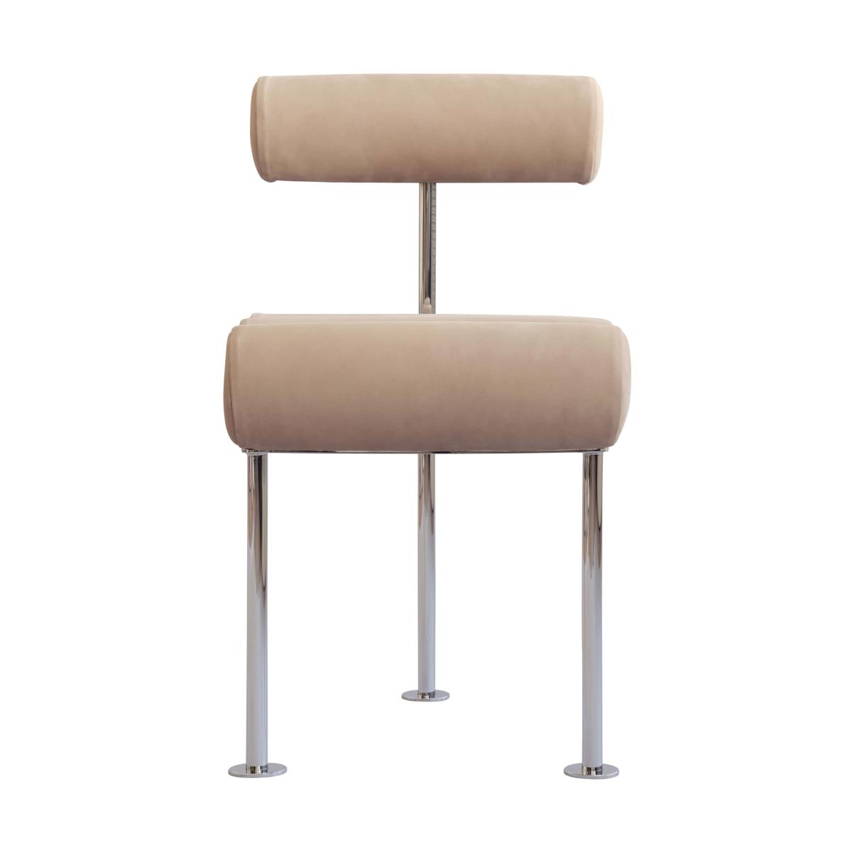 101 Copenhagen Hiro dining chair Stainless steel-nubuck – image 10