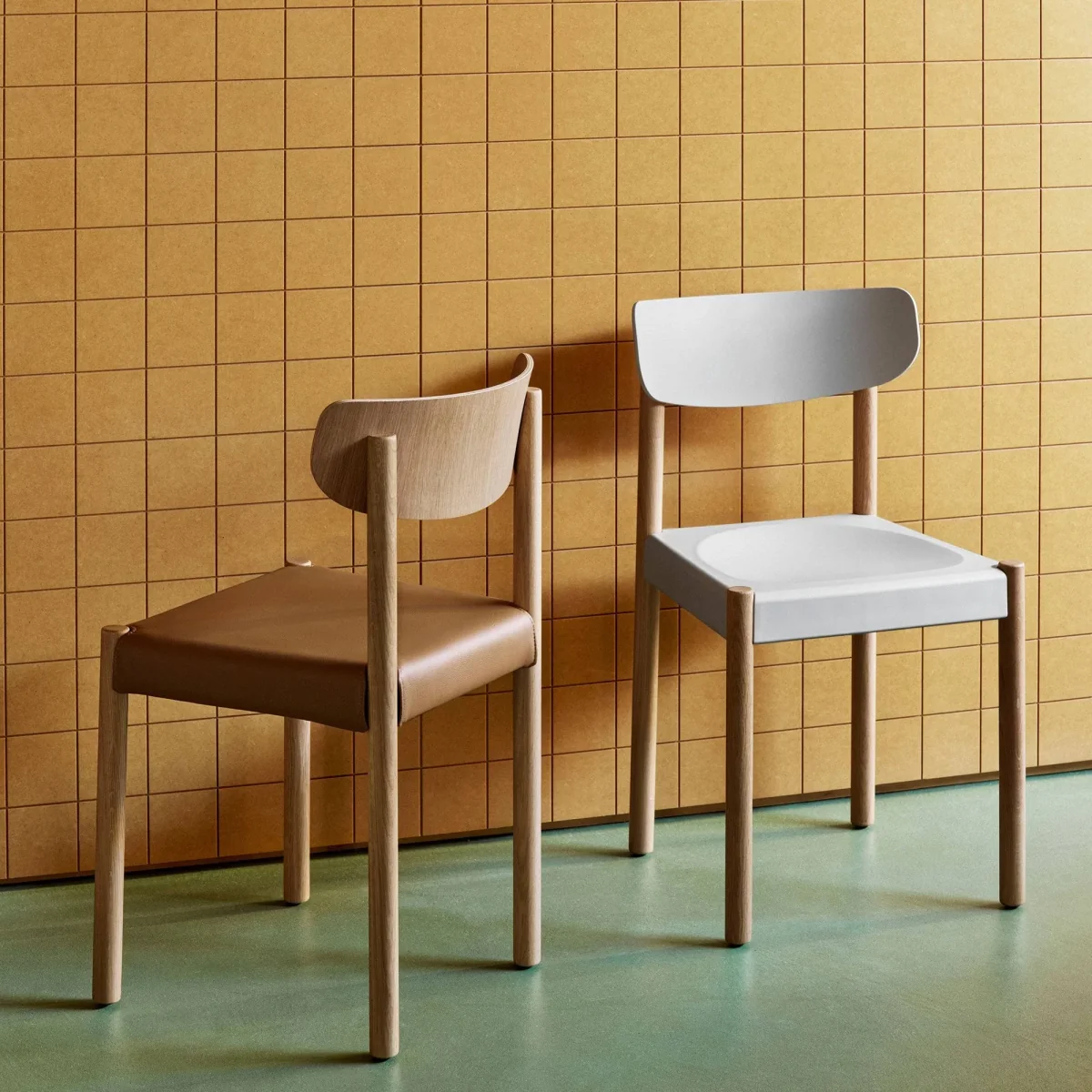HAY Pack Chair 10 chair Oiled oak-chalk grey – image 2