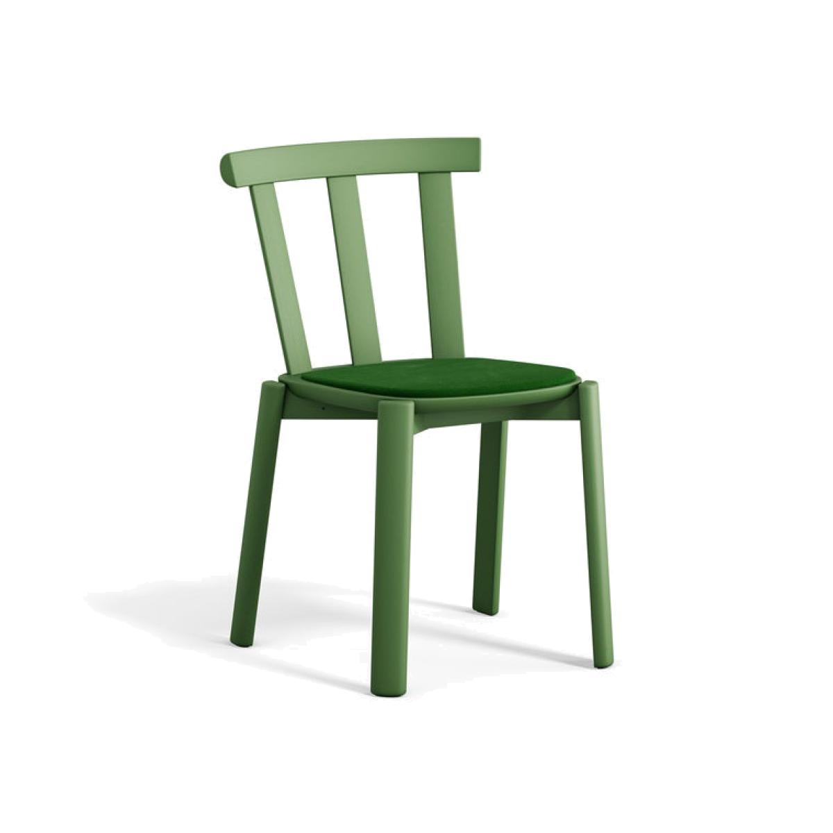Stolab Alt chair upholstered seat birch Hallingdal 65-960 green-moss green 16