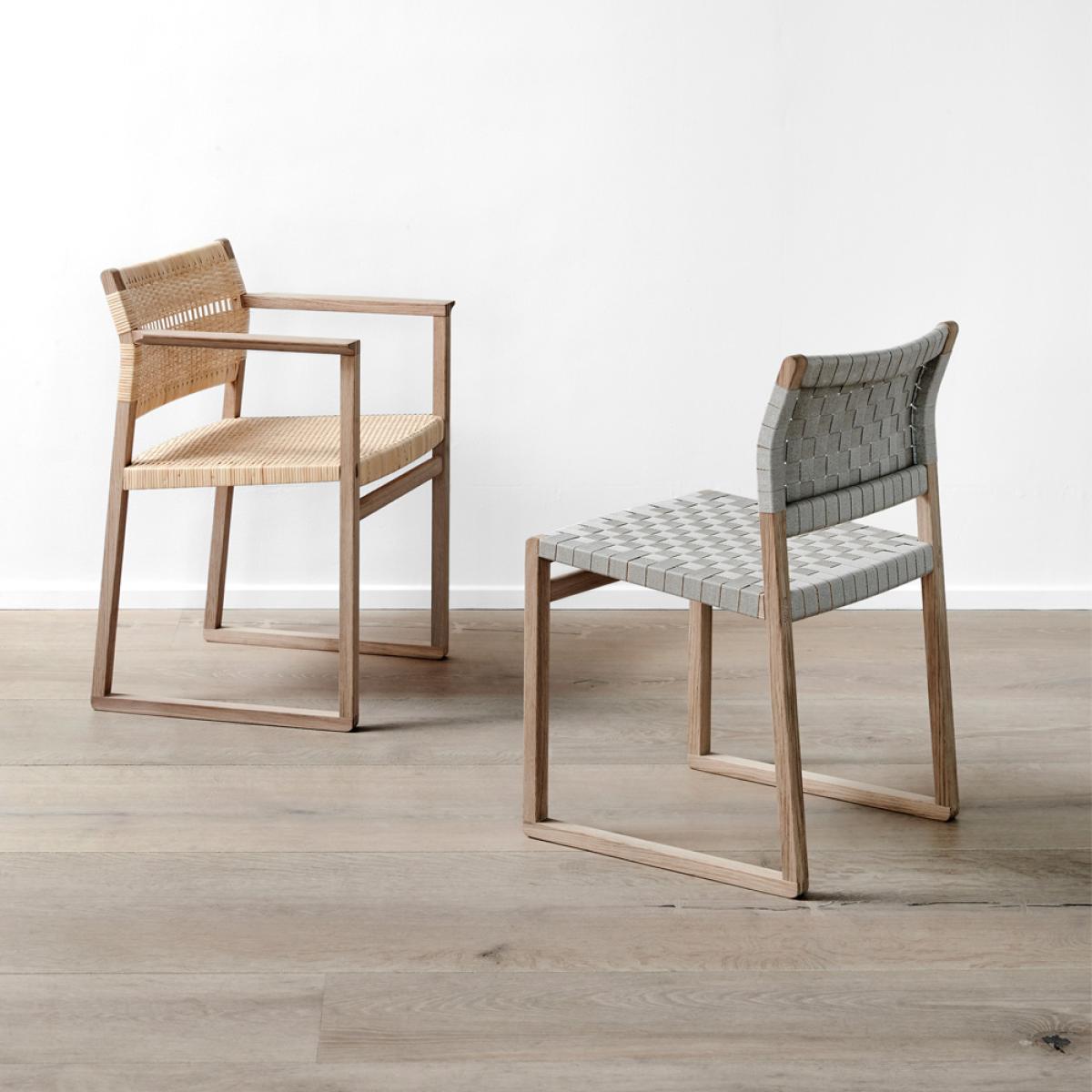 Fredericia Furniture BM62 armchair Rattan oiled oak frame – image 3
