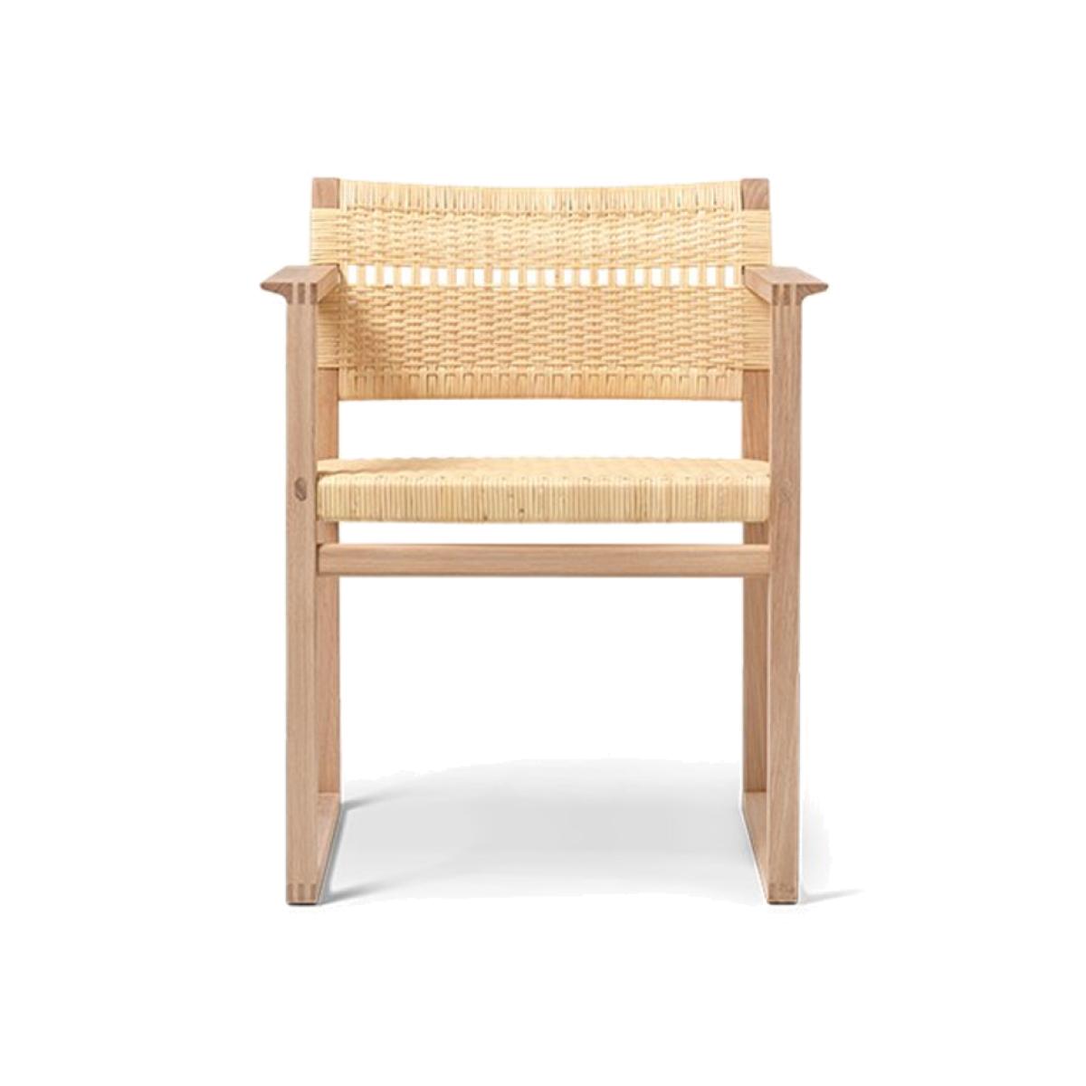 Fredericia Furniture BM62 armchair Rattan oiled oak frame – image 1