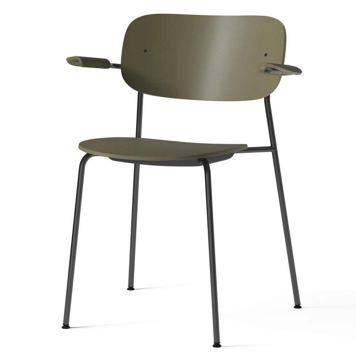 MENU Co Chair dining chair with armrest Olive-plastic – image 2