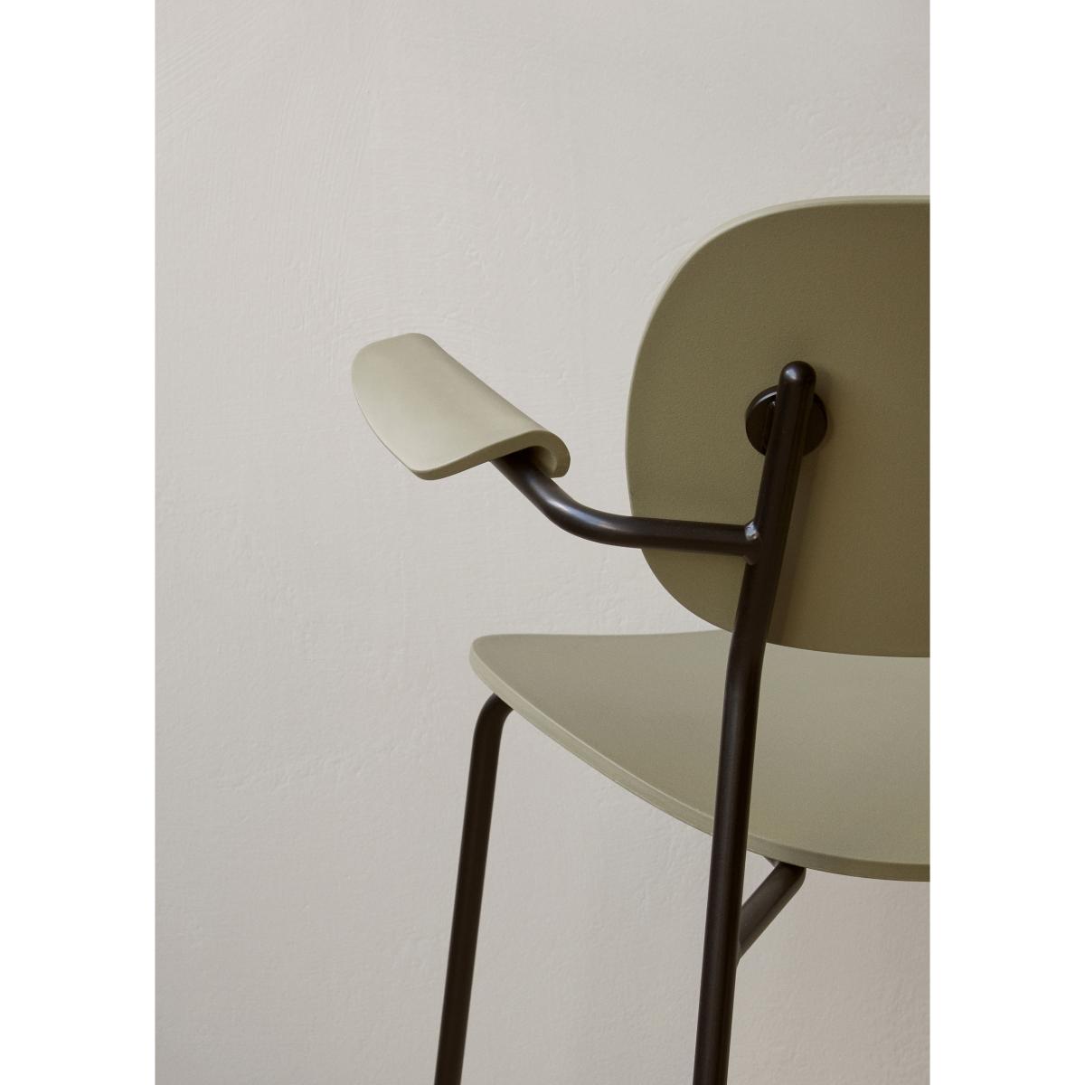 MENU Co Chair dining chair with armrest Olive-plastic – image 4