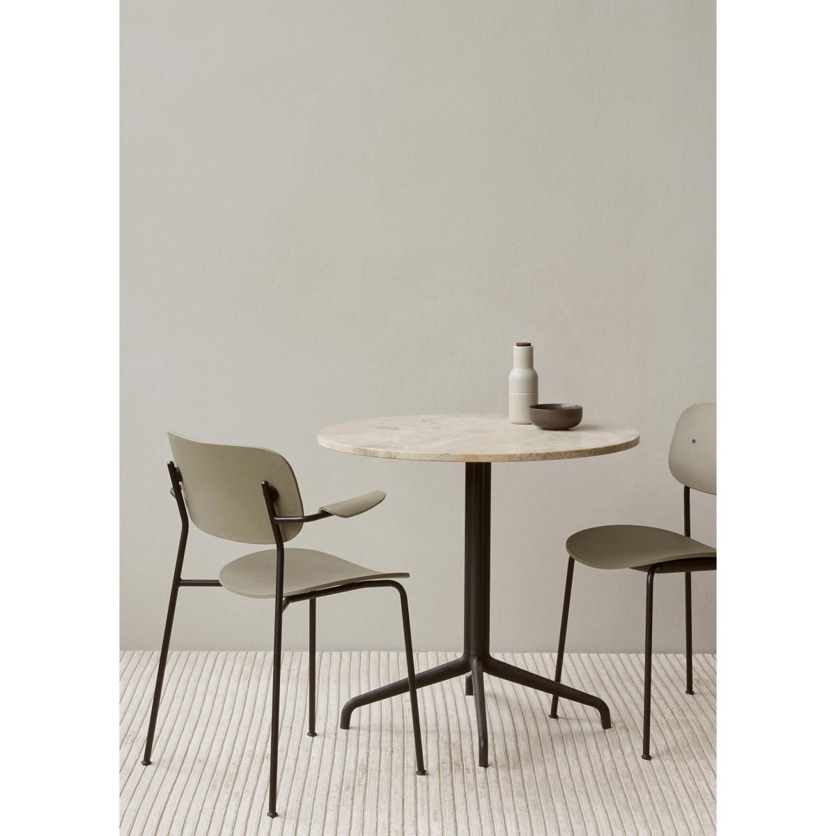 MENU Co Chair dining chair with armrest Olive-plastic – image 5