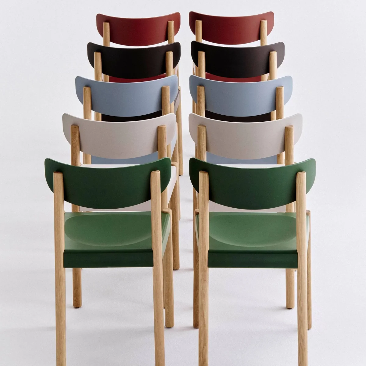 HAY Pack Chair 10 chair Oiled oak-ash blue – image 3