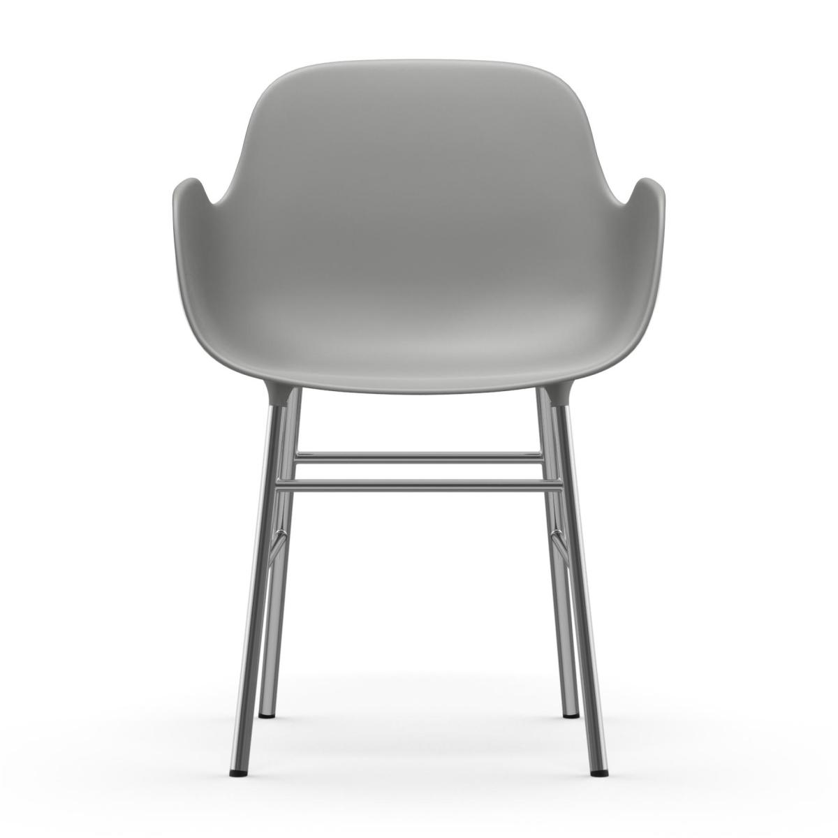 Normann Copenhagen Form armchair chromed legs Grey – image 3