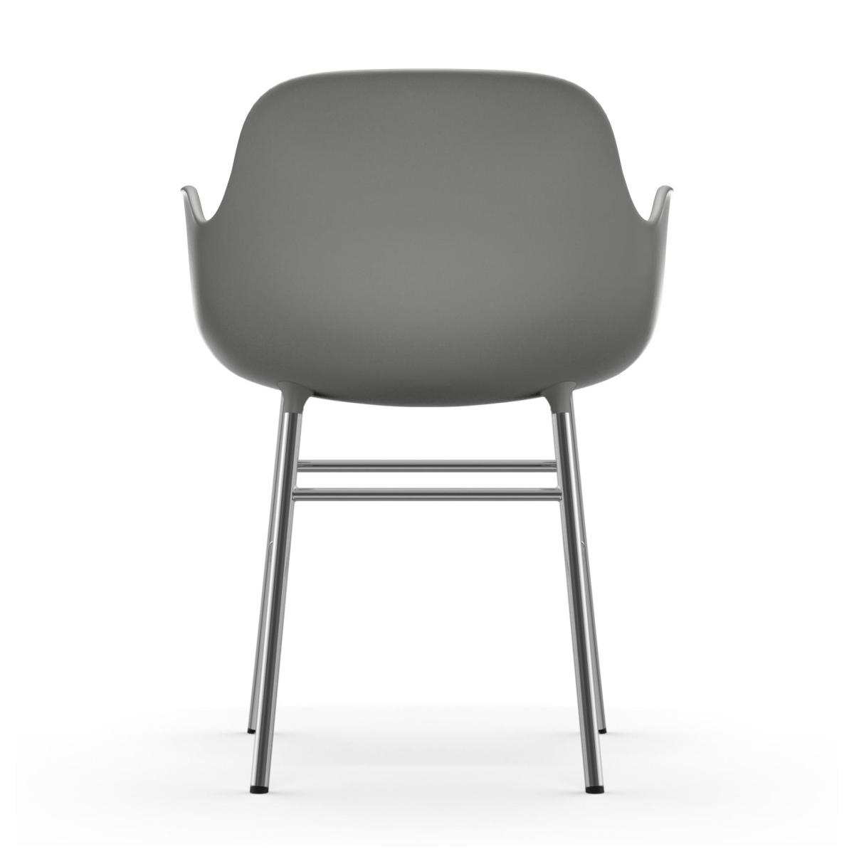 Normann Copenhagen Form armchair chromed legs Grey – image 4