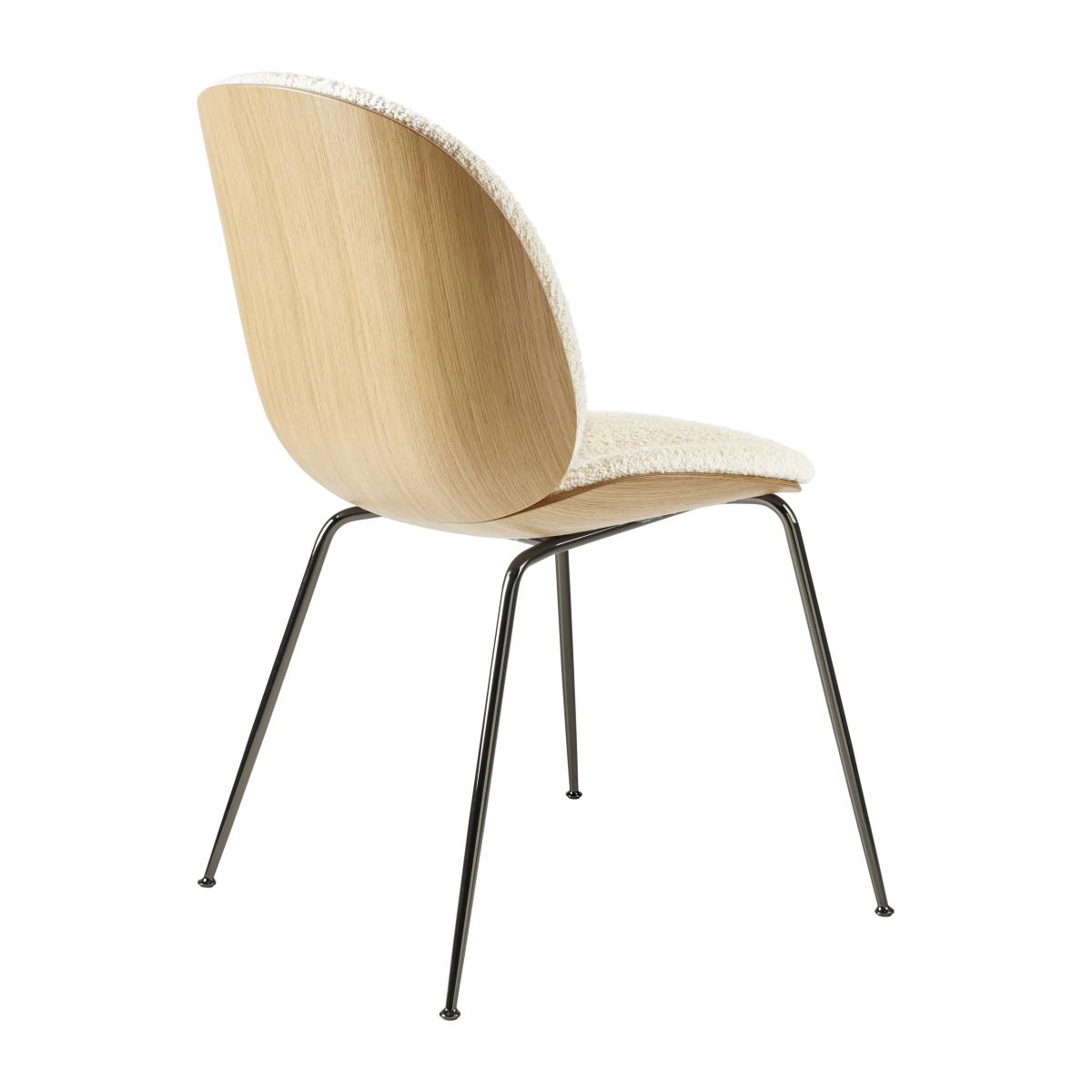 Gubi Beetle upholstered chair oak Black-chrome-karakorum 001 – image 3