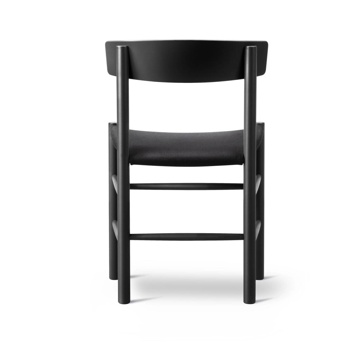 Fredericia Furniture J39 chair Black lacquered oak-black canvas – image 2