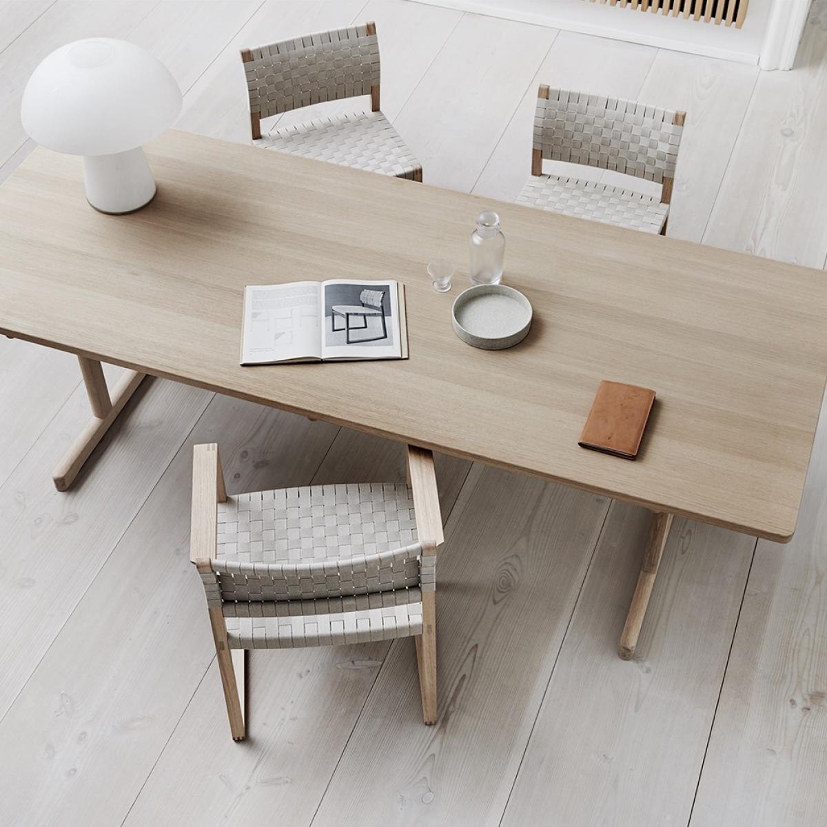 Fredericia Furniture BM62 armchair Wicker lacquered oak frame – image 4