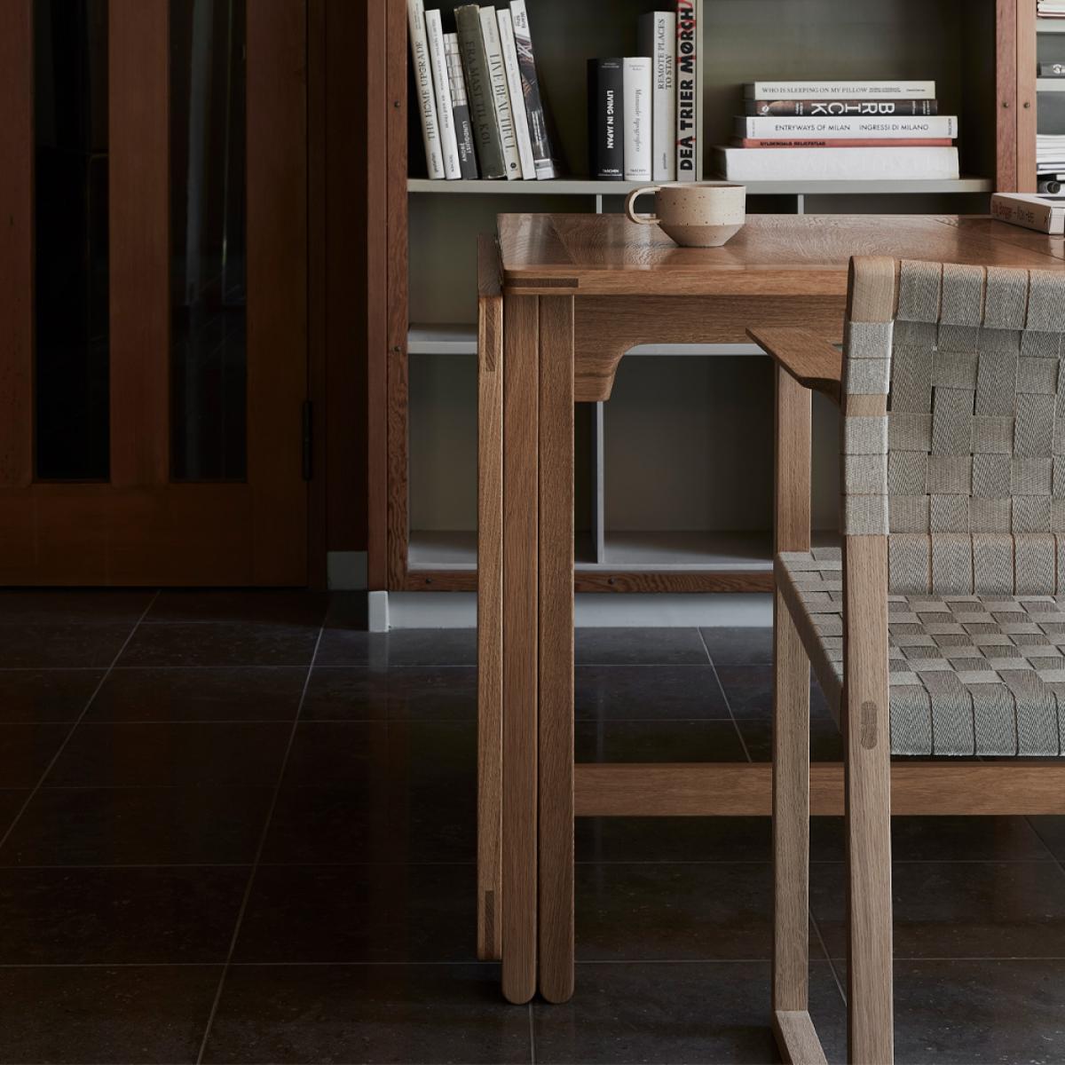Fredericia Furniture BM62 armchair Wicker lacquered oak frame – image 5