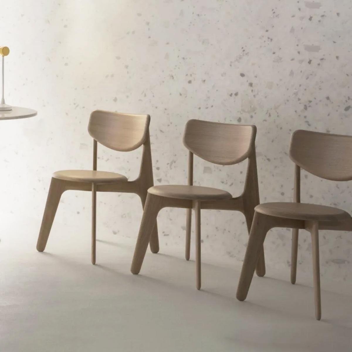 Tom Dixon Slab Dining chair Oak matte lacquer – image 3