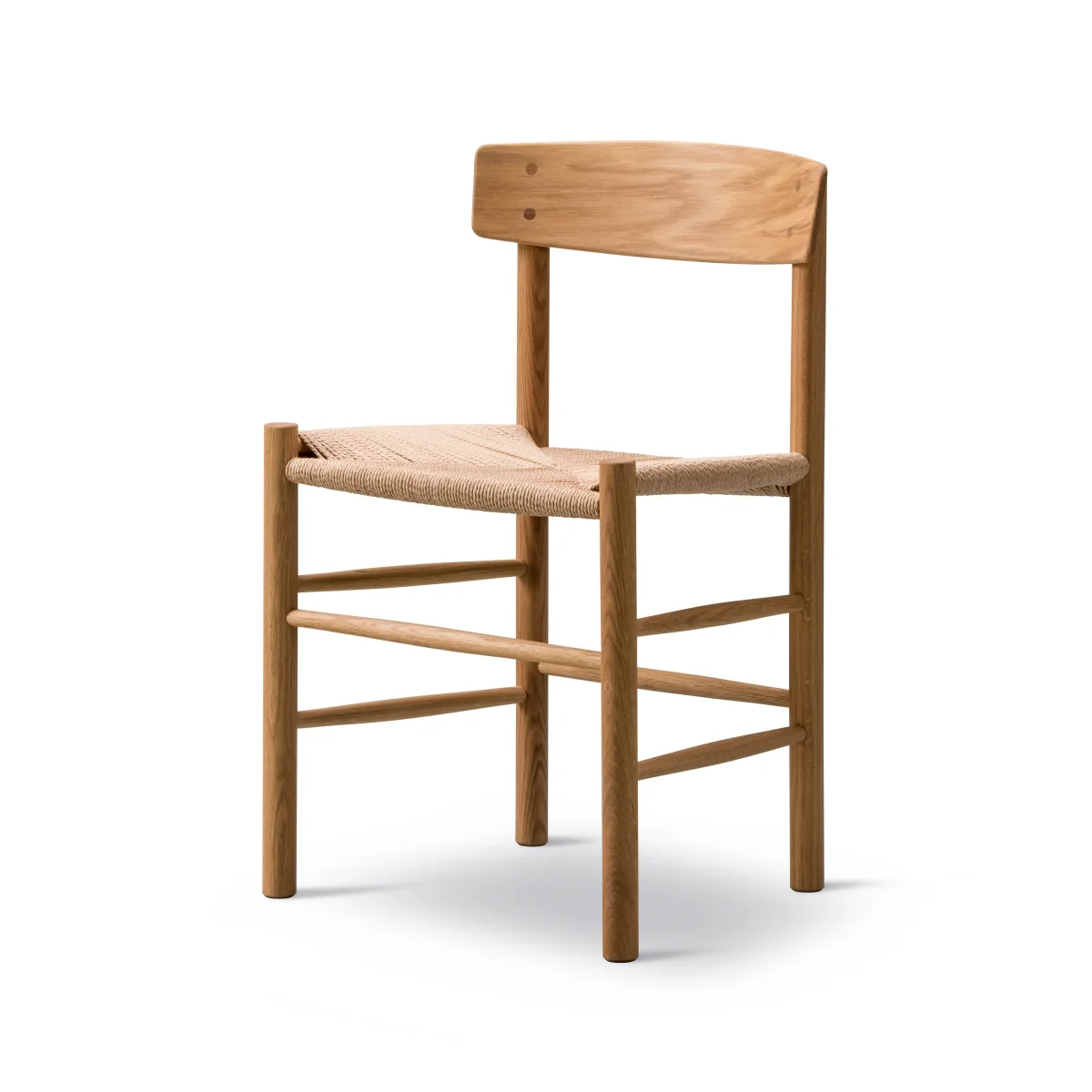 Fredericia Furniture J39 chair Oiled oak–woven natural 2-pack – image 4