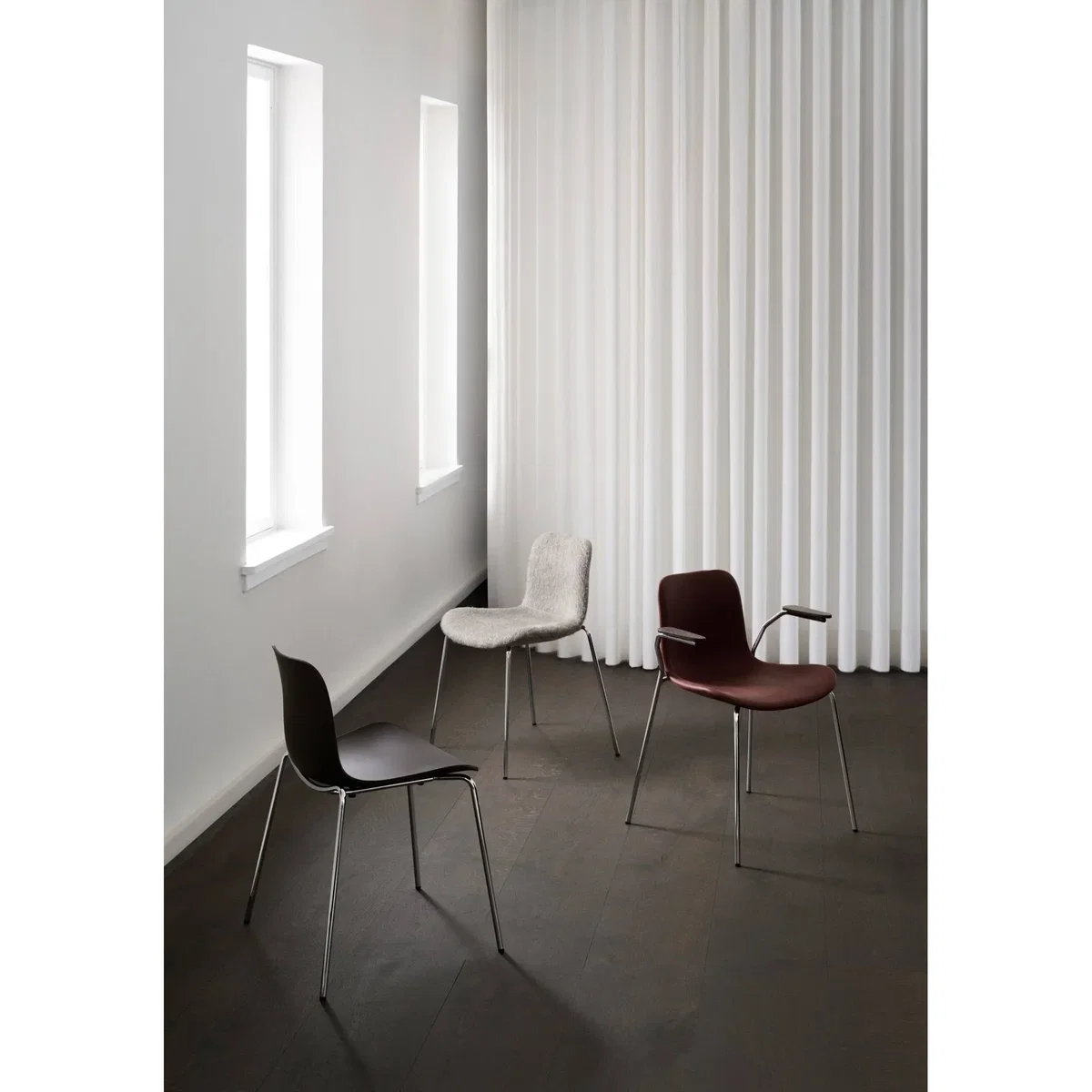 NORR11 Langue chair Fabric Mumble Col 26 - chromed frame – image 3