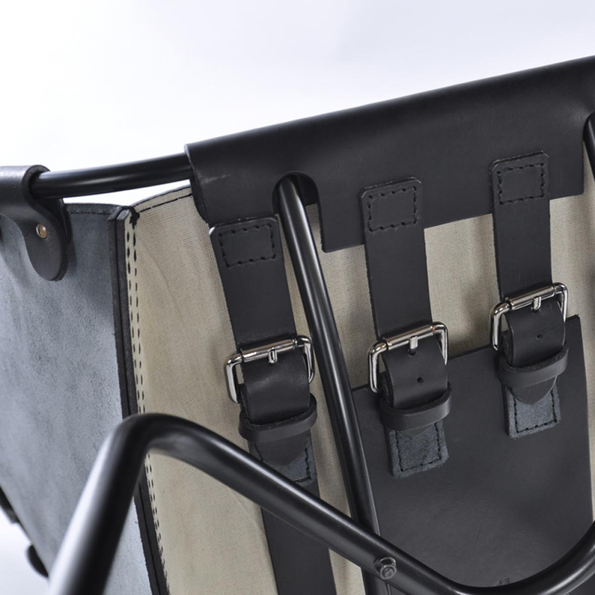 OX Denmarq Stretch chair leather black. black stand – image 2