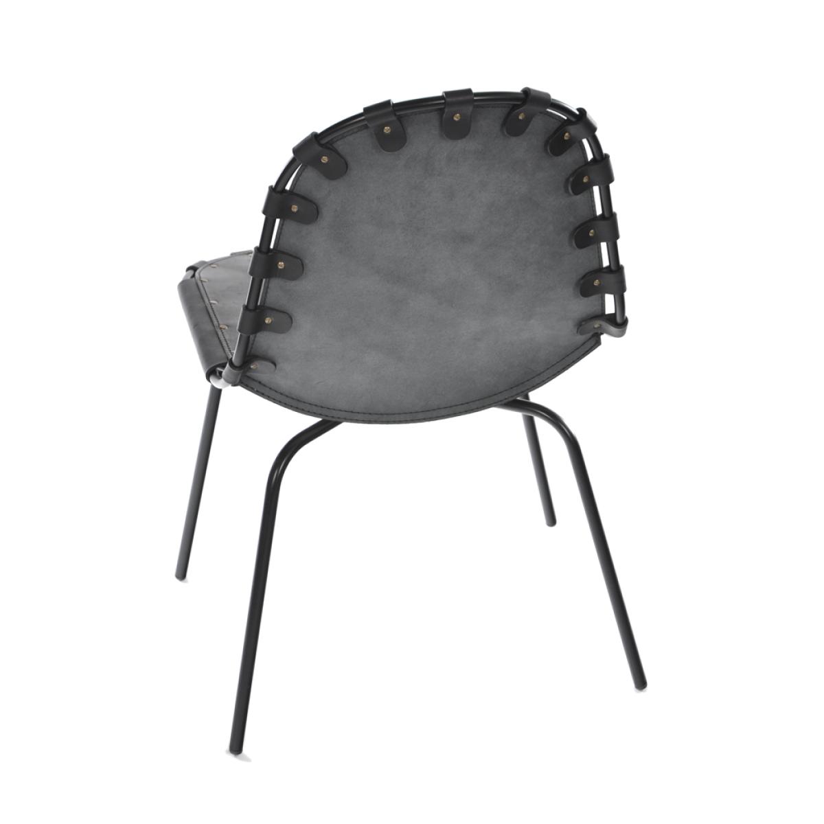 OX Denmarq Stretch chair leather black. black stand – image 3