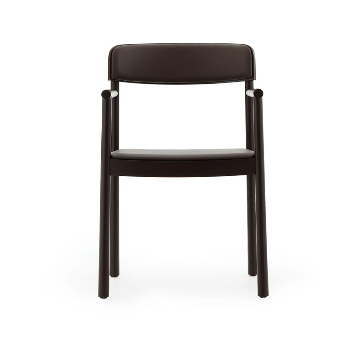 Normann Copenhagen Timb armchair Brown ash-Ultra Leather Chocolate – image 2