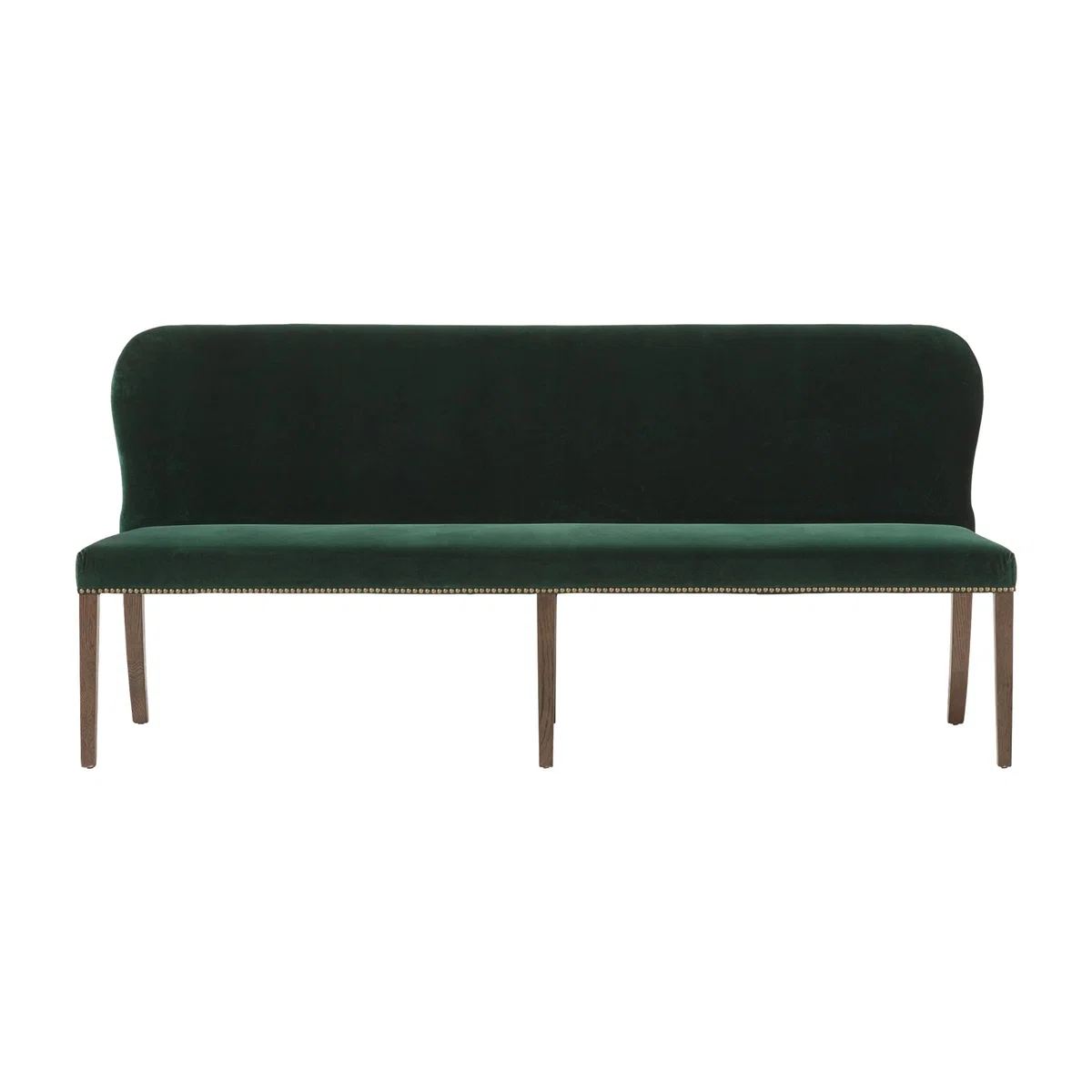 Stafford Velvet Dining Bench - Midnight Green – image 1