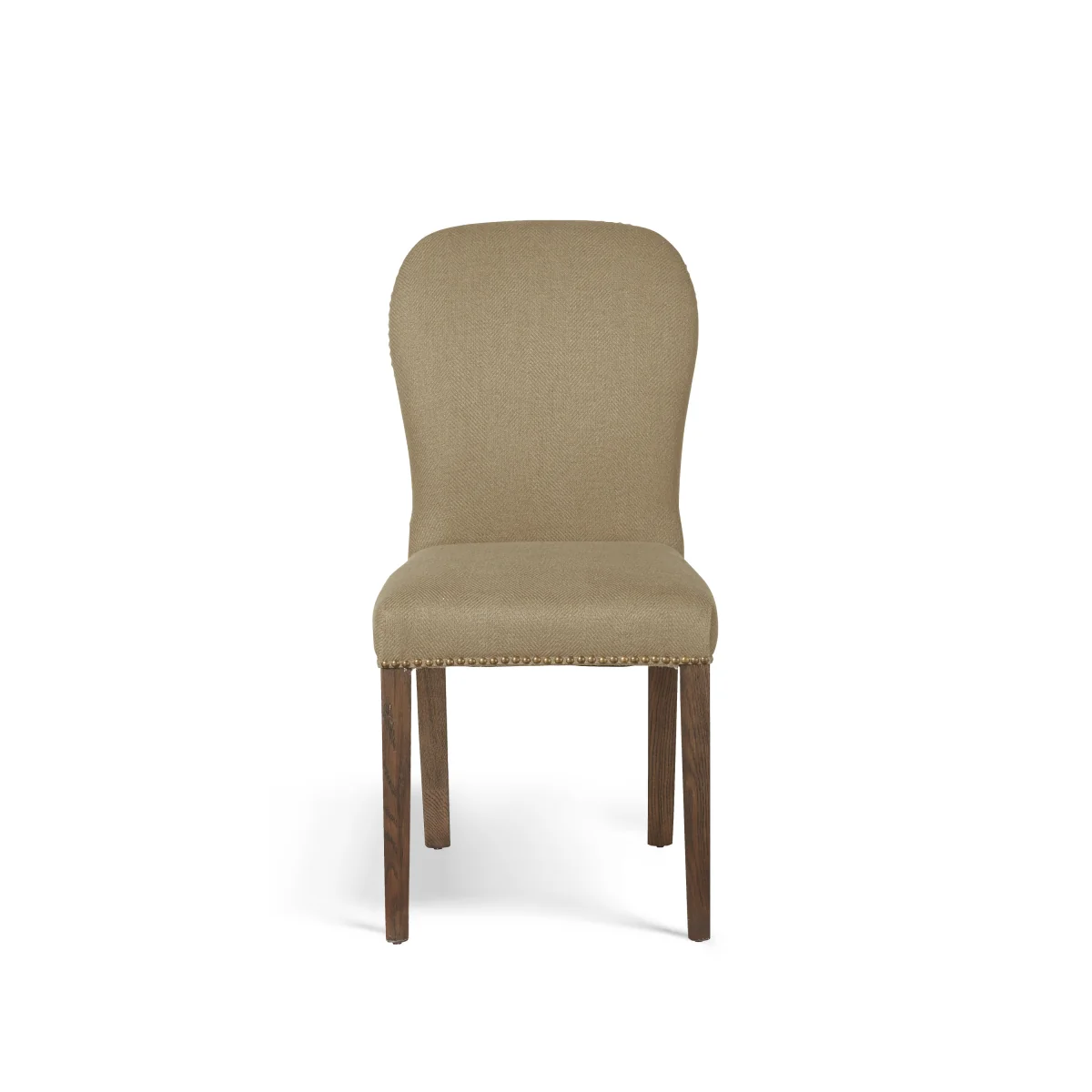 OKA, Stafford Linen Dining Chair - Wild Oats Wide Herringbone - Set of Four, BAO Bundle – image 3