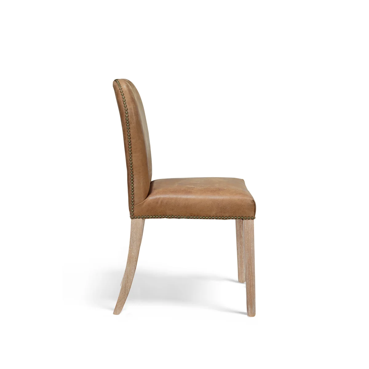 OKA, Stafford Leather Dining Chair - Aged Tobacco - Set of Four, BAO Bundle – image 4