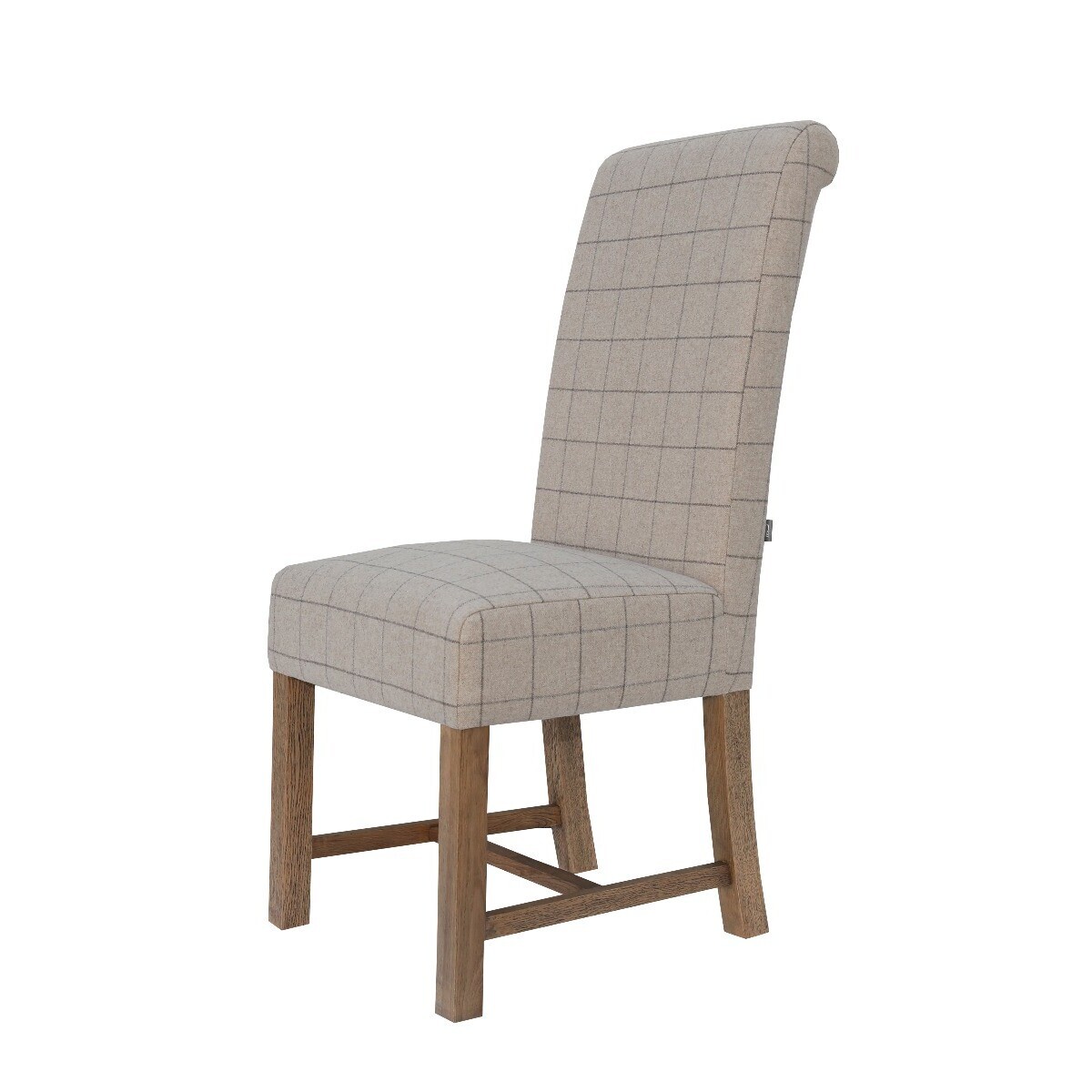 Kira Natural Checked Chairs - Natural, 2 Chairs – image 2