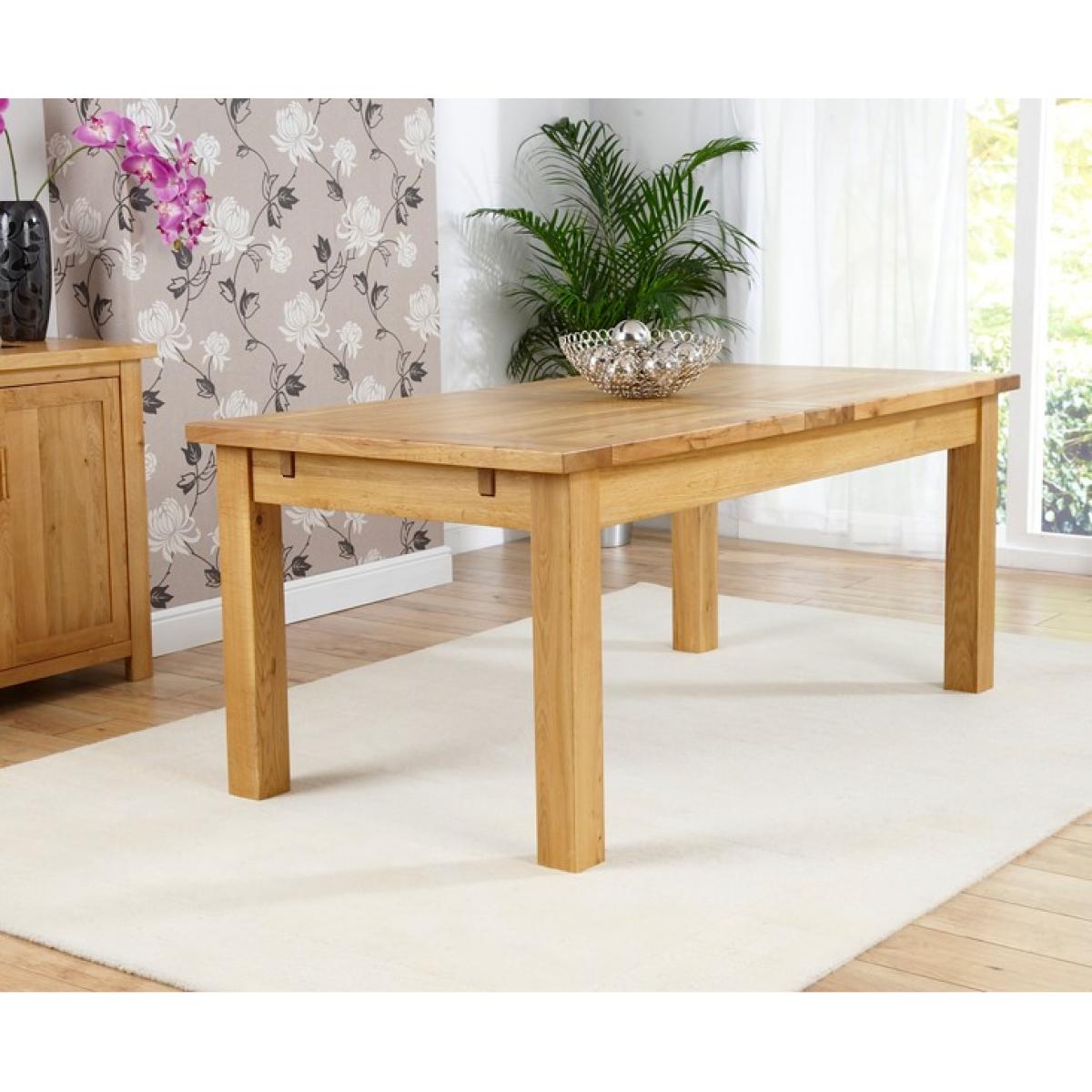Normandy 180cm Solid Oak Extending Dining Table with Vermont Chairs - Grey, 6 Chairs – image 2
