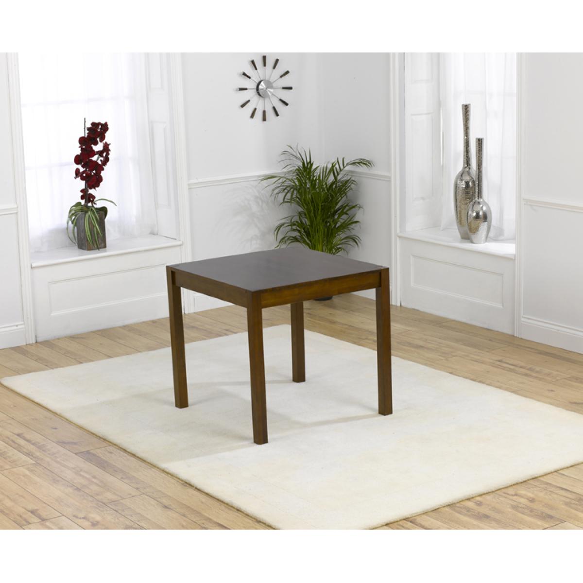 Oxford 80cm Solid Dark Oak Dining Table with Celine Chrome Leg Chairs – image 4