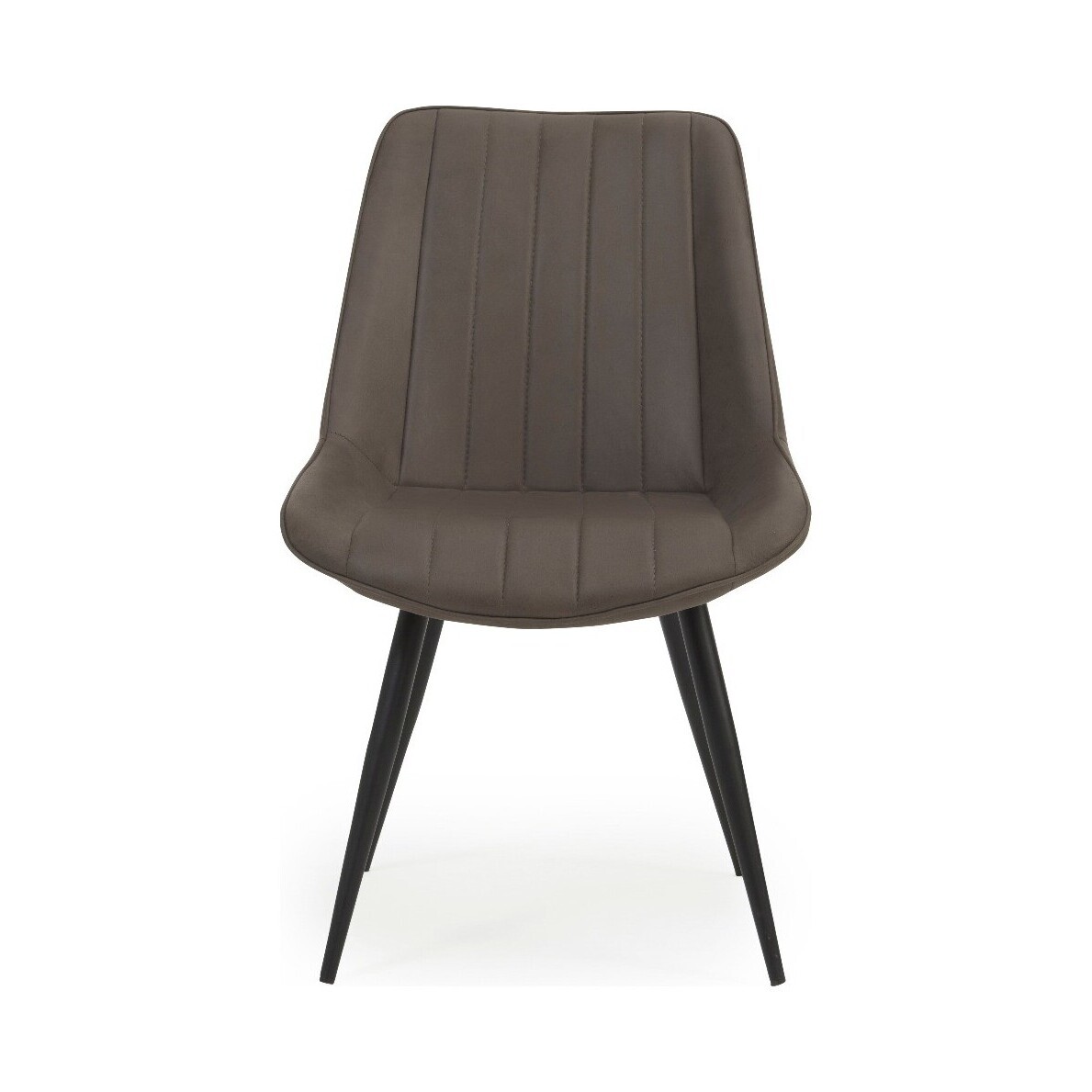 Marcel Antique Fabric Mink Dining Chairs – image 2