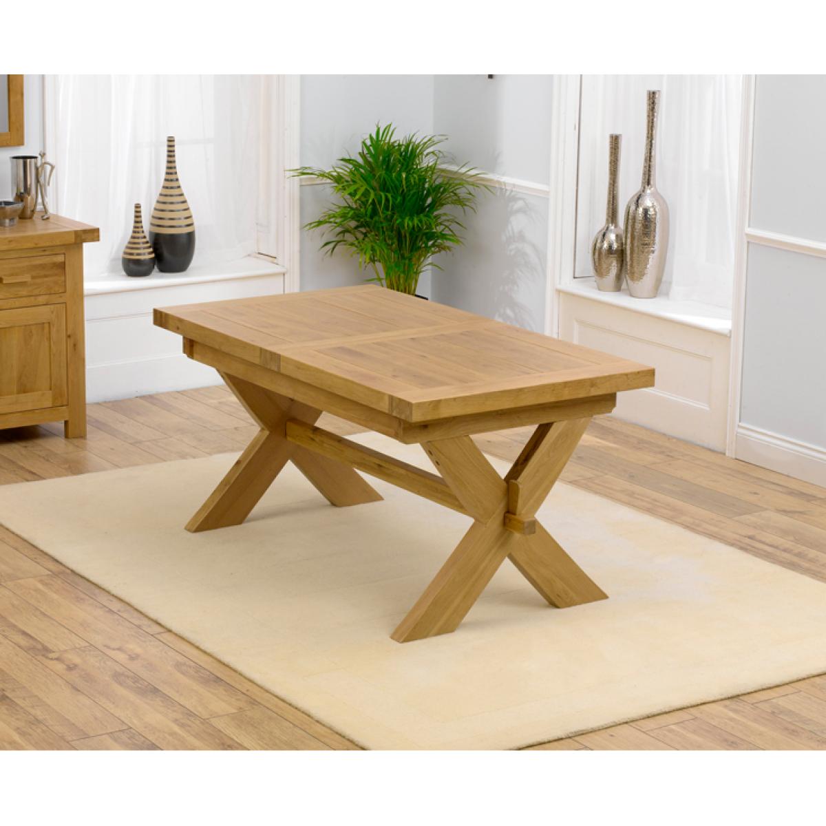 Bordeaux 160cm Solid Oak Extending Dining Table with Montreal Chairs - Brown, 4 Chairs – image 4