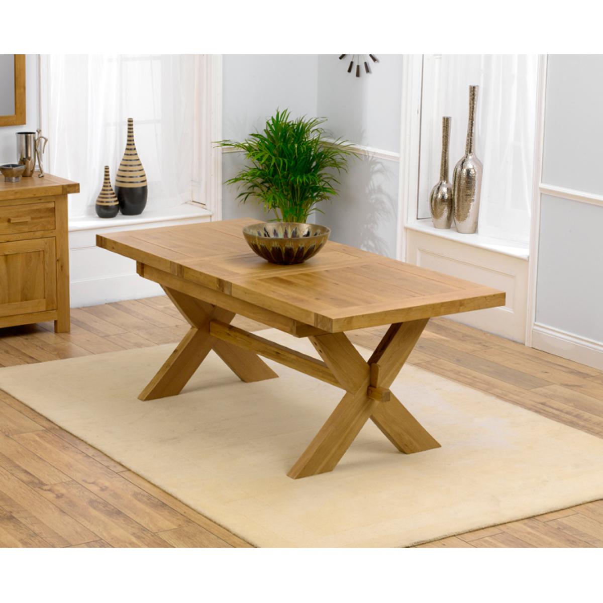 Bordeaux 160cm Solid Oak Extending Dining Table with Montreal Chairs - Brown, 4 Chairs – image 5
