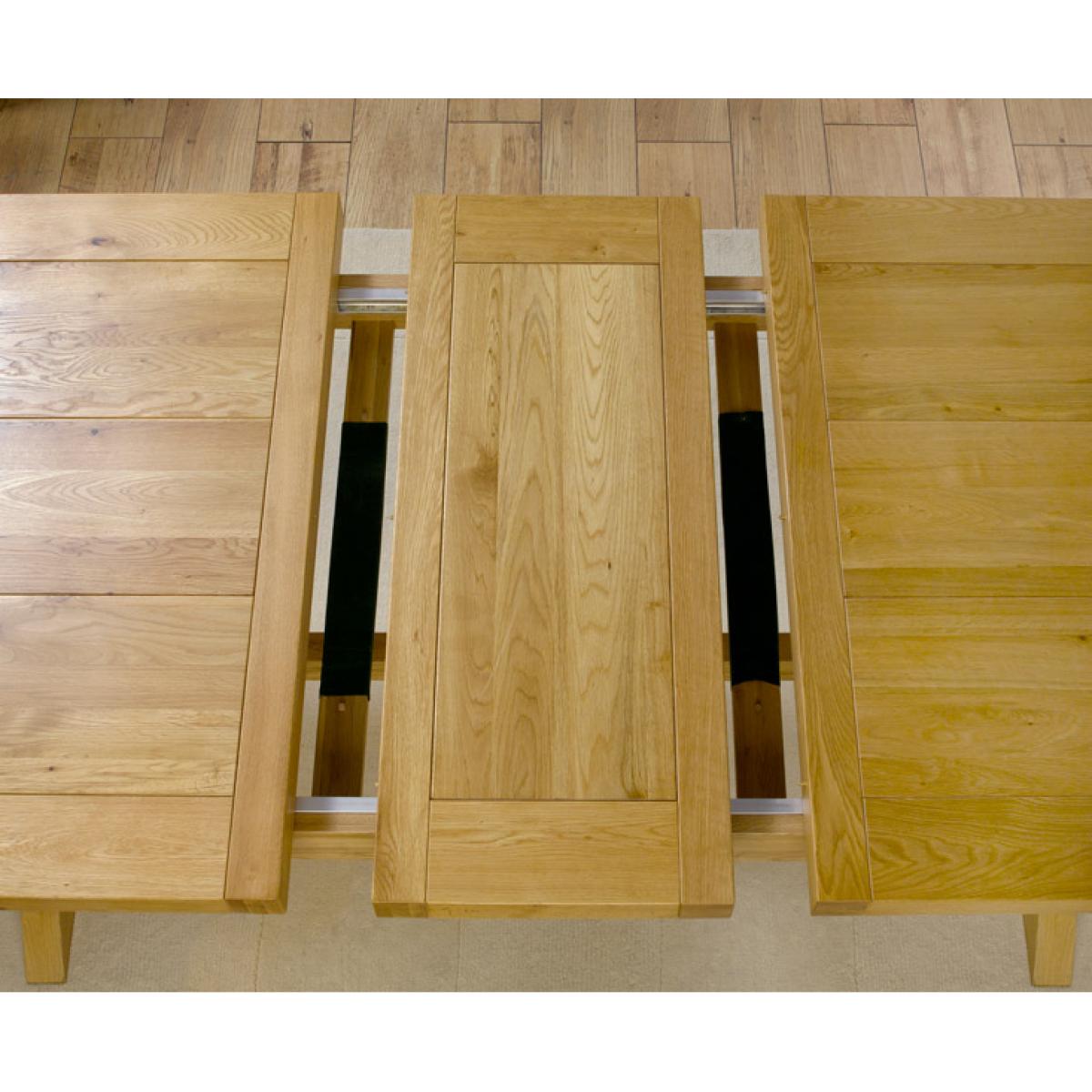 Bordeaux 160cm Solid Oak Extending Dining Table with Montreal Chairs - Brown, 4 Chairs – image 6