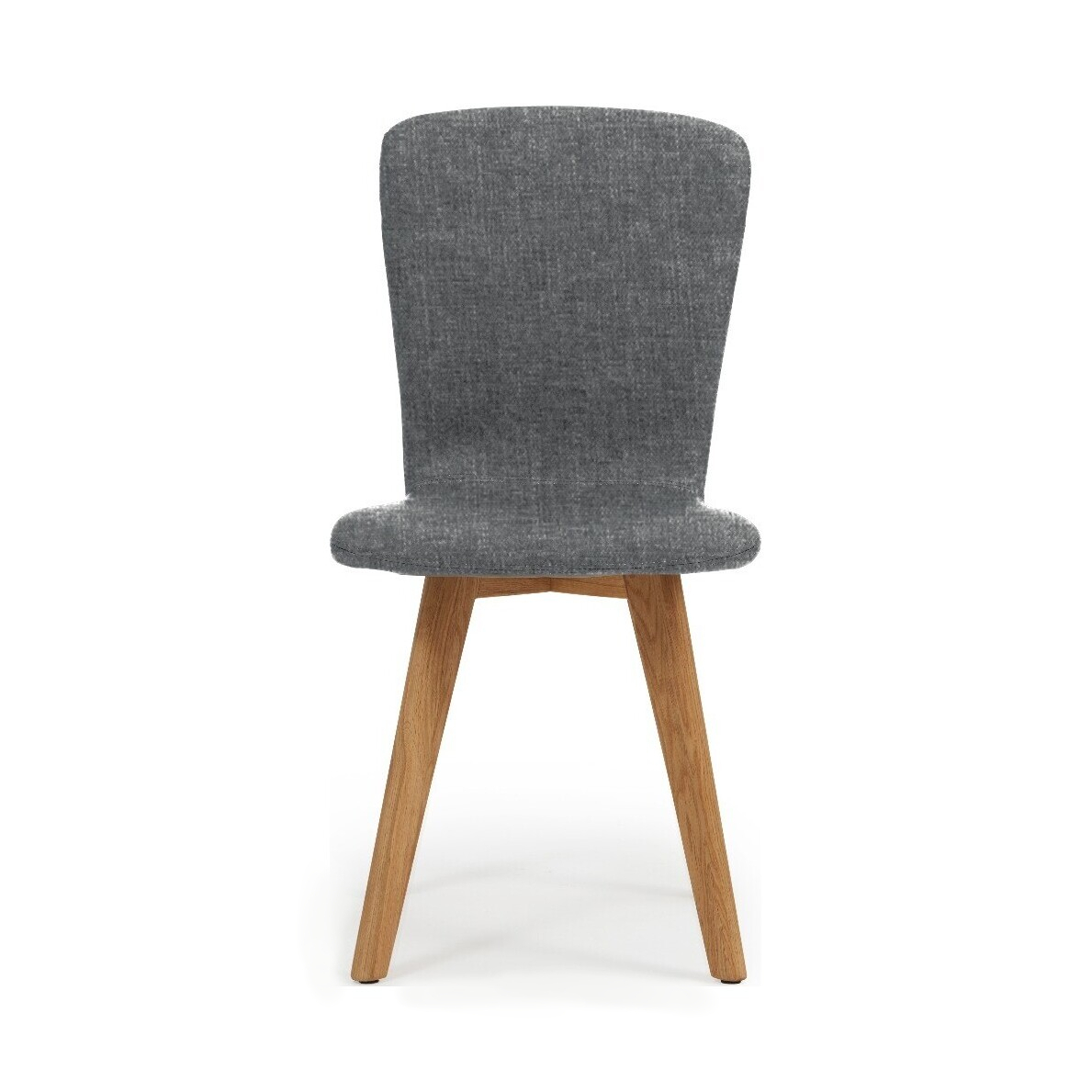 Tivoli Retro Fabric Grey Dining Chairs – image 2