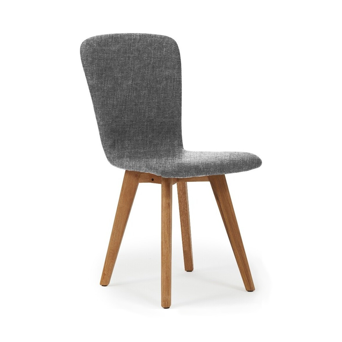 Tivoli Retro Fabric Grey Dining Chairs – image 1