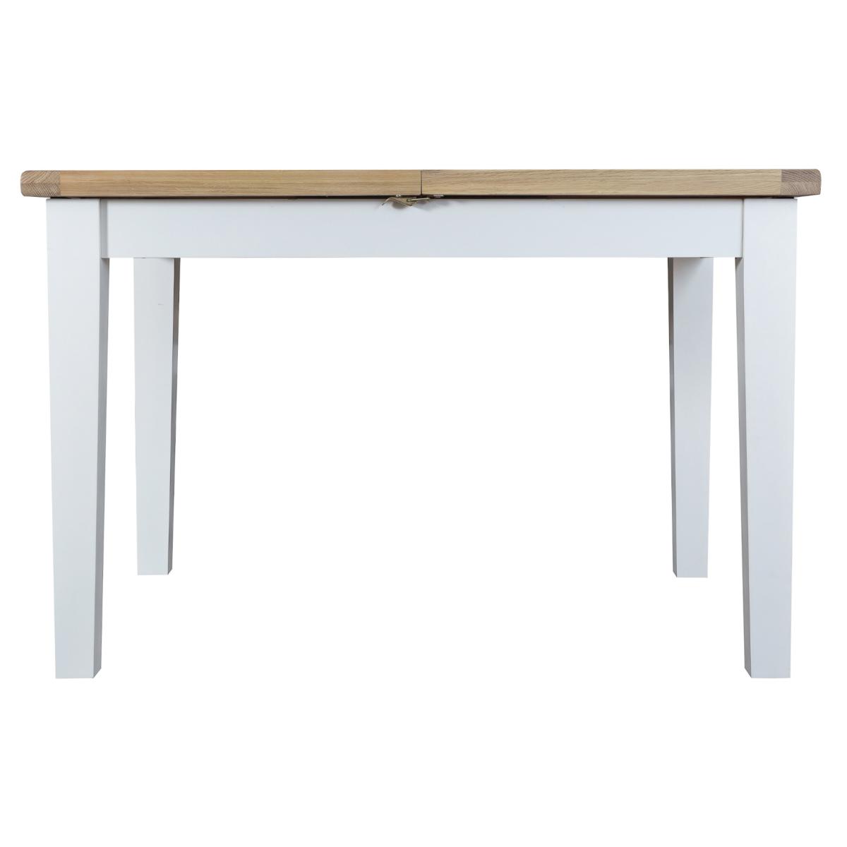 Eden Oak and White 120cm Butterfly Extending Table with Ladder Back Dining Chairs with Fabric Seats - Oak and White, 4 Chairs – image 11