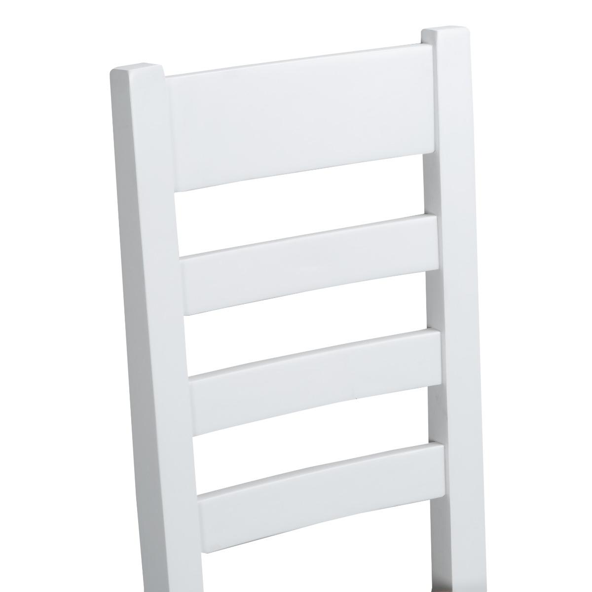 Eden Oak and White 120cm Butterfly Extending Table with Ladder Back Dining Chairs with Fabric Seats - Oak and White, 4 Chairs – image 17