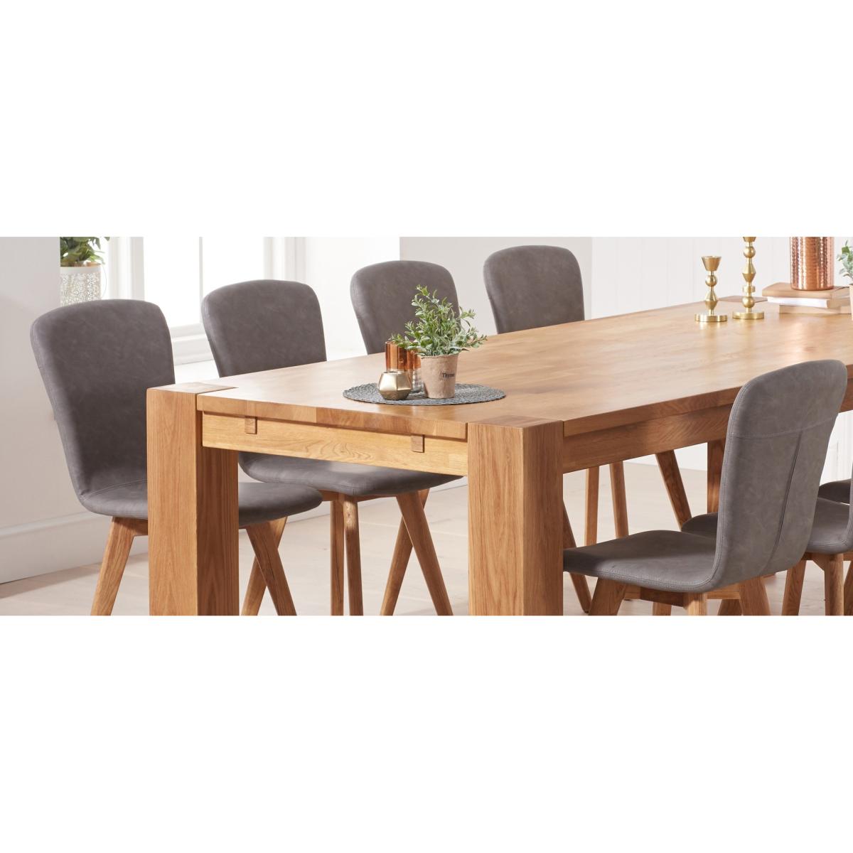 Tivoli Retro Faux Leather Grey Dining Chairs - Grey – image 4