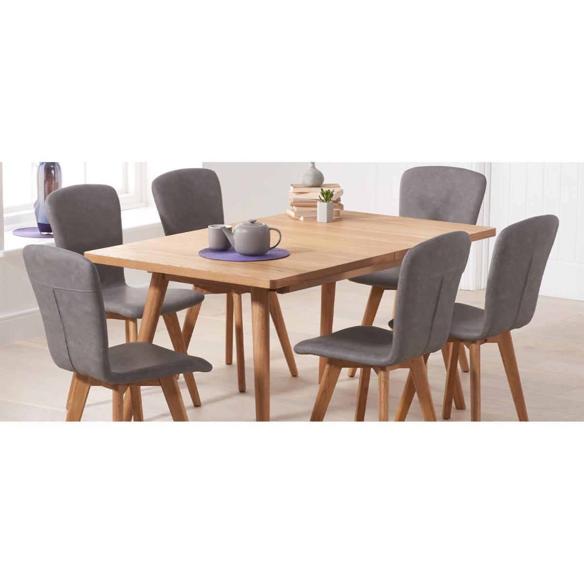 Tivoli Retro Faux Leather Grey Dining Chairs - Grey – image 7